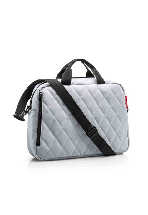 Bolso Computador - rhombus light grey-0