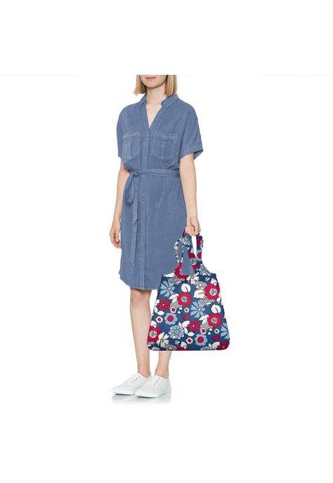 Bolsa de Compras mini maxi shopper - florist indigo-2