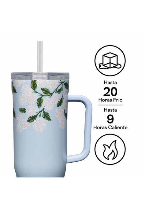 Vaso Térmico Cruiser 1200ml Rifle Paper Gloss Blue Hydrangea-1