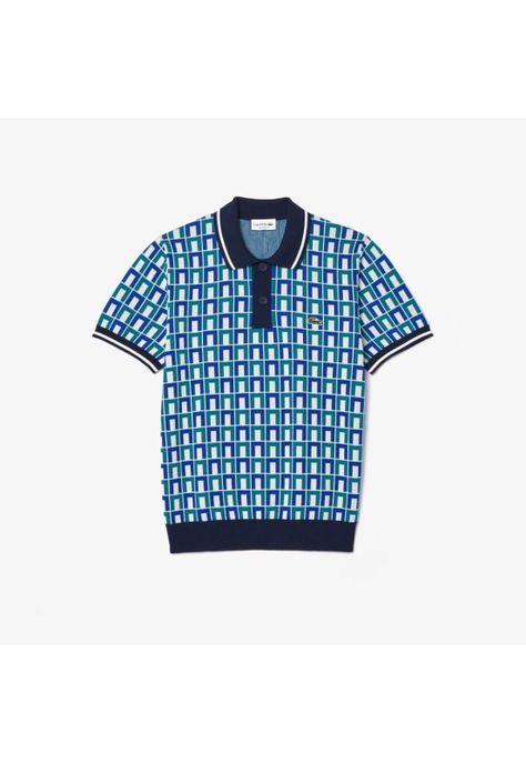 Sweater Manga Corta Hombre Lacoste AH7672 Azul-0