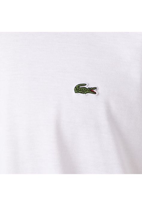 Polera Cuello V Hombre Lacoste TH6710 Blanco-4