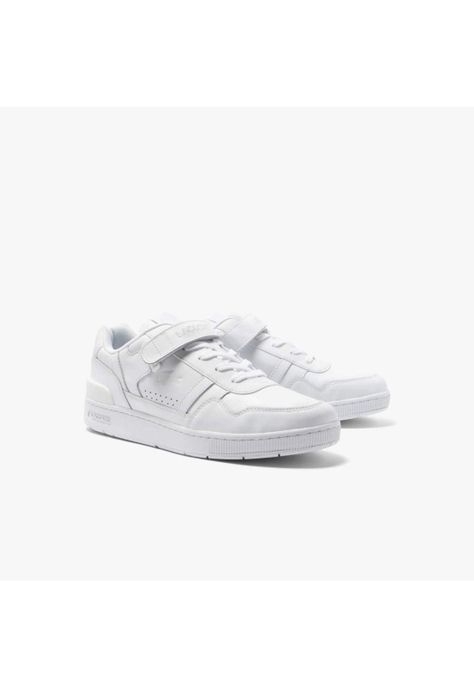 Zapatilla Urbana Lacoste T-clip velcro   Hombre Blanco-1