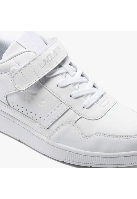 Zapatilla Urbana Lacoste T-clip velcro   Hombre Blanco-5