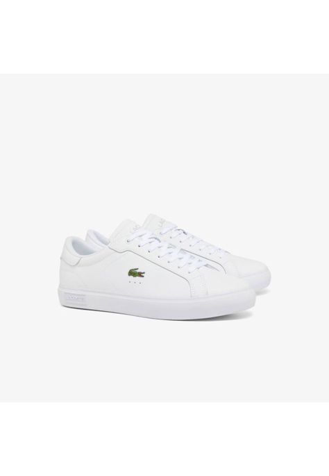 Zapatilla Urbana Hombre Cuero Powercourt Blanco Lacoste-1