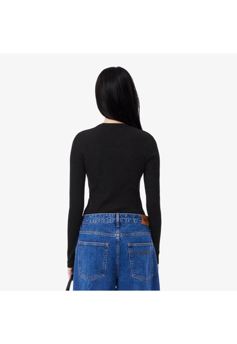 Polera Manga Larga Mujer Lacoste TF1692 Negro-1