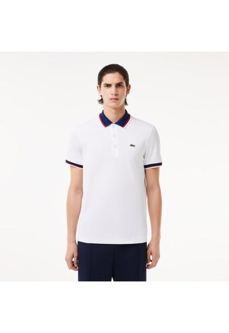 Polera Polo Lacoste PH3461 Hombre Blanco-0