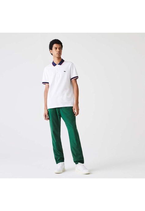 Polera Polo Lacoste PH3461 Hombre Blanco-4