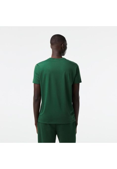 Polera Cuello V Hombre Lacoste TH6710 Verde-2