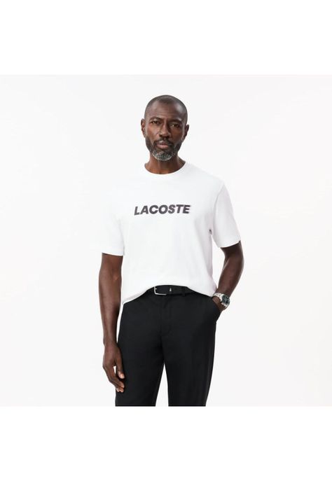 Polera Manga Corta Hombre Lacoste TH2861 Blanco-0