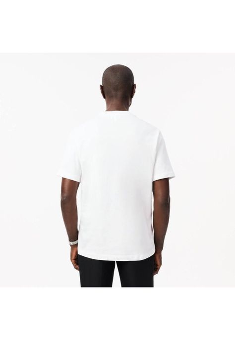 Polera Manga Corta Hombre Lacoste TH2861 Blanco-1