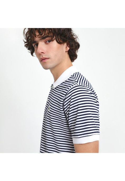 Polera Polo Manga Corta Hombre Lacoste PH9753 Blanco-3