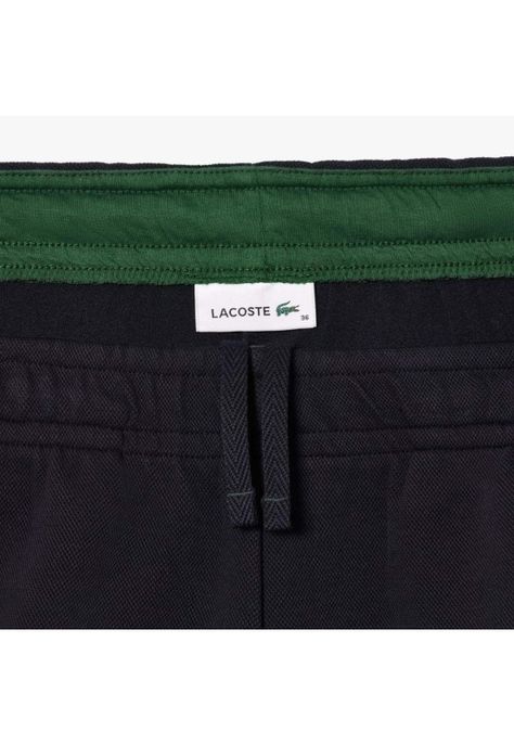 Jogger Buzo Mujer Algodón Lacoste XF7077 Negro-3