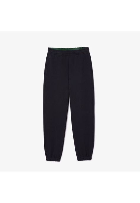 Jogger Buzo Mujer Algodón Lacoste XF7077 Negro-2