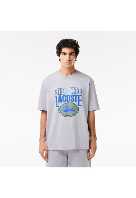 Polera Lacoste TH7315 Hombre Gris-0