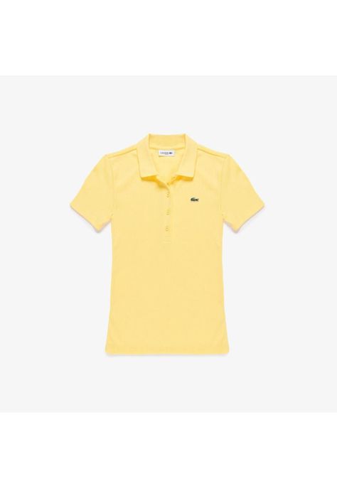 Polera Lacoste DF537 Mujer Amarillo-0