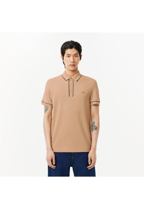 Polera Polo Manga Corta Hombre Lacoste PH8184 Beige-0