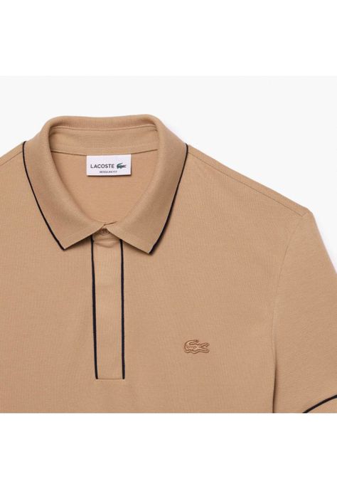 Polera Polo Manga Corta Hombre Lacoste PH8184 Beige-3