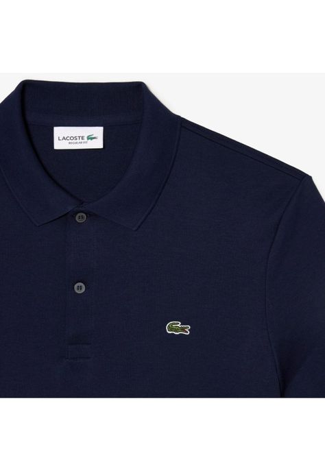 Polera Polo Algodón Hombre Lacoste DH2050 Azul-5