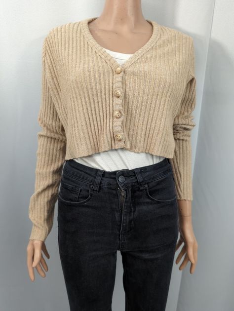 Cardigan Bershka Talla S (7014)-1