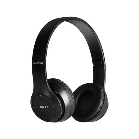 Audifonos Bluetooth P47 FM TF Microfono Negro-0