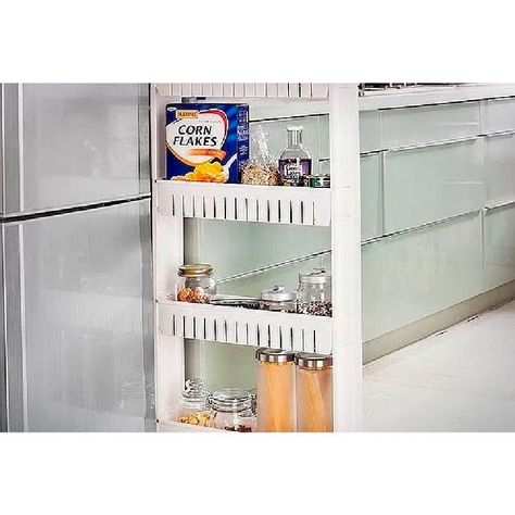 Rack Organizador Con Ruedas 4 Niveles 54X13X103Cm-4