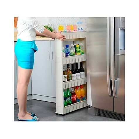 Rack Organizador Con Ruedas 4 Niveles 54X13X103Cm-2