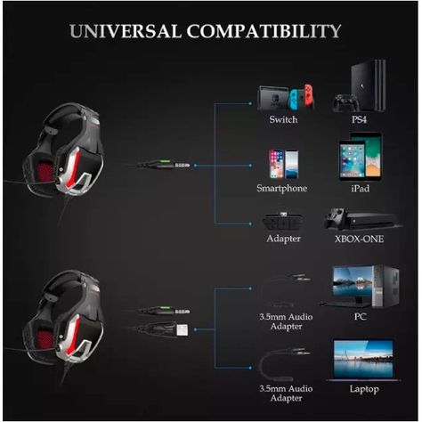 Audifonos Gamer Onikuma K12 Rojo-3