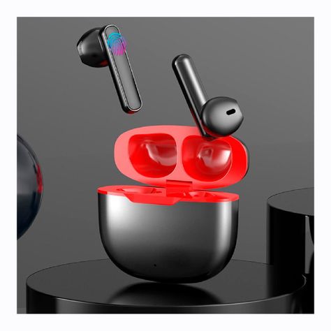 Audifonos Inalambricos TWS L33 Negro Rojo-3