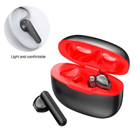 Audifonos Inalambricos TWS L33 Negro Rojo-1