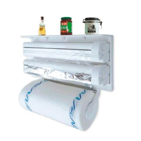 Dispensador Portarollos Triple Toalla Alum Film-2