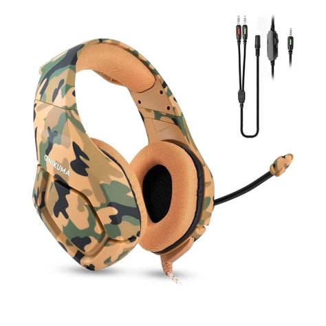 Audifonos Gamer Onikuma K1 B Camouflage Yellow-0