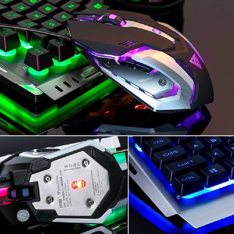 Teclado + Mouse Gamer BUMB-V1 Led Negro-1