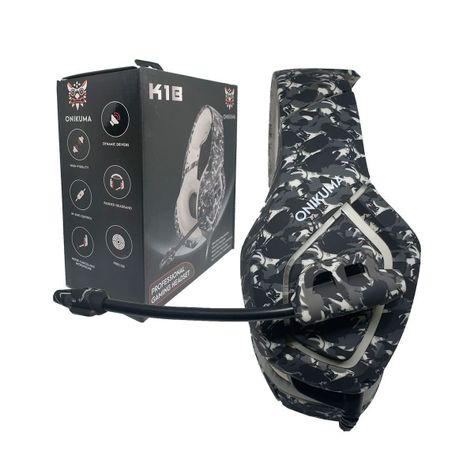 Audifonos Gamer Onikuma K1-B Camouflage Grey-5