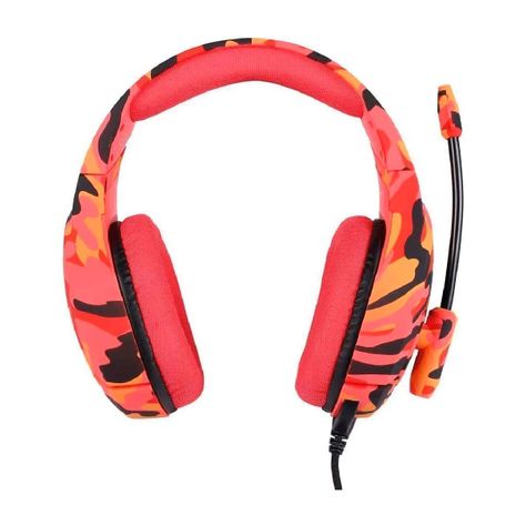 Audifonos Gamer Onikuma K1-B Camouflage Red-2