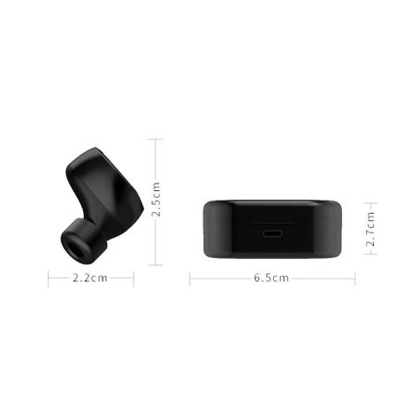 Audifonos Inalambricos TW80 Bluetooth 5.0 Negro-3