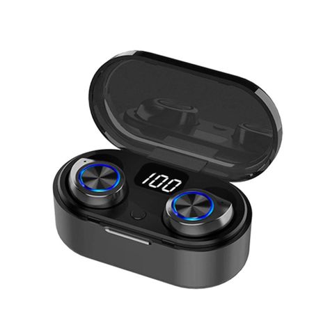 Audifonos Inalambricos TW80 Bluetooth 5.0 Negro-0