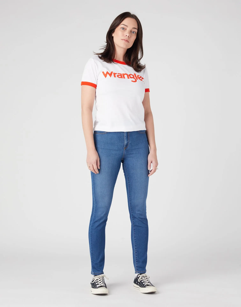 Polera Regular Fit Ringer Tee Blanco-0