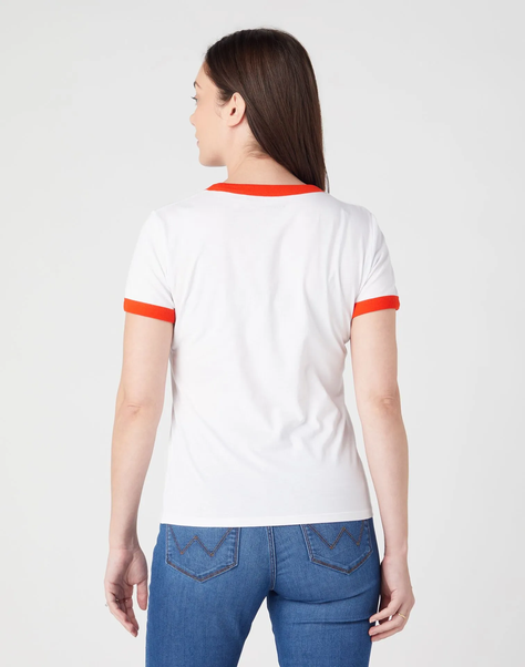 Polera Regular Fit Ringer Tee Blanco-1