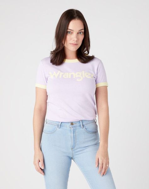 Polera Regular Fit Ringer Tee Lila-0