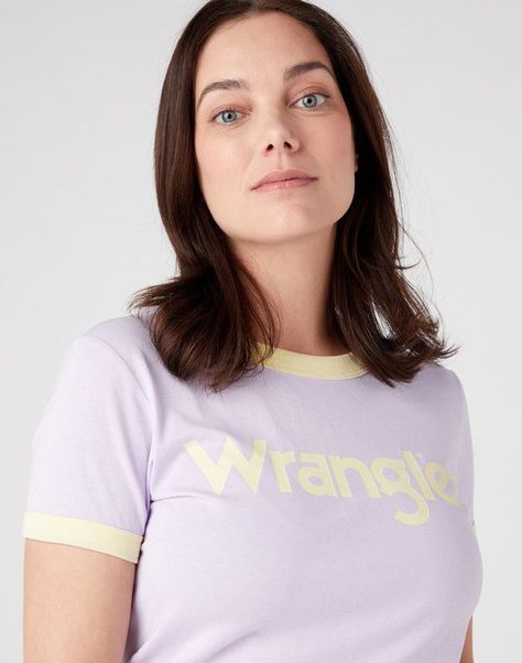 Polera Regular Fit Ringer Tee Lila-3