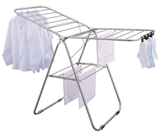 Tendedero de ropa plegable acero inoxidable Kingrack-0