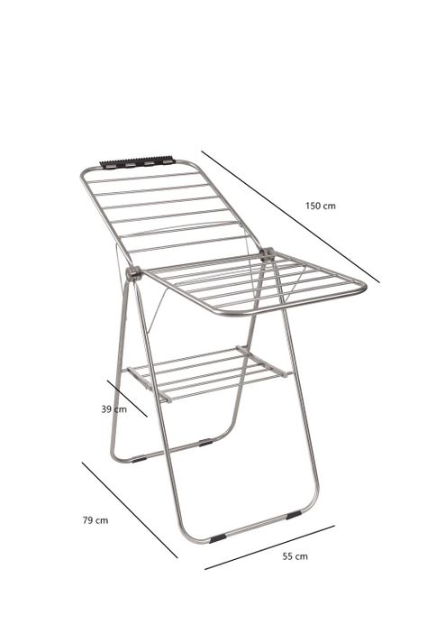 Tendedero de ropa plegable acero inoxidable Kingrack-1