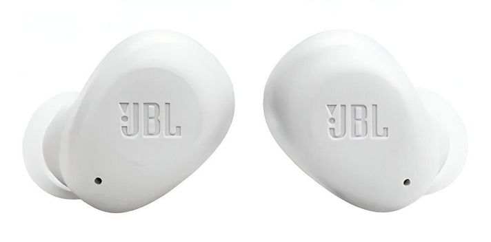 Audífonos In-ear Inalámbricos Jbl Wave Buds Blanco Con Luz Led-1