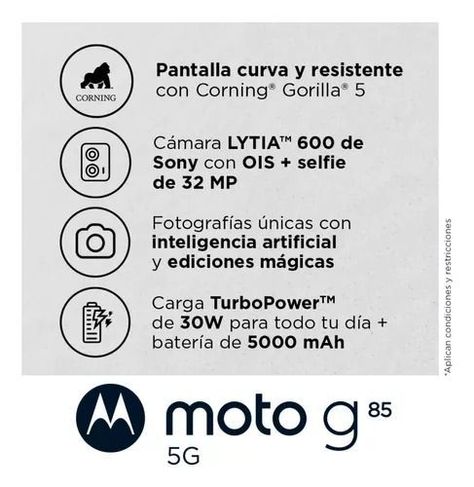 Motorola G85 5G,  8GB RAM  + 256GB Memoria -2