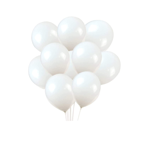 Set De 100 Globos Blancos-0
