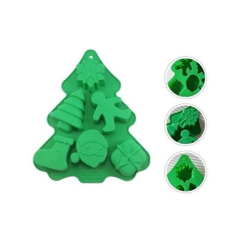 Molde de Silicona Navidad Arbol-1