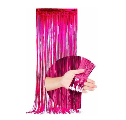 Cortina Metalica Fucsia-0