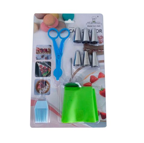 Set de Boquillas, Clavo, Manga, Tijera y Brocha de Silicona-0