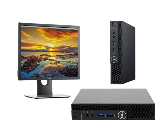 MicroPC 3060M I5-8400T 1,70 GHz /8GB / 256 SSD / WIFI /Monitor DELL 1917S-1