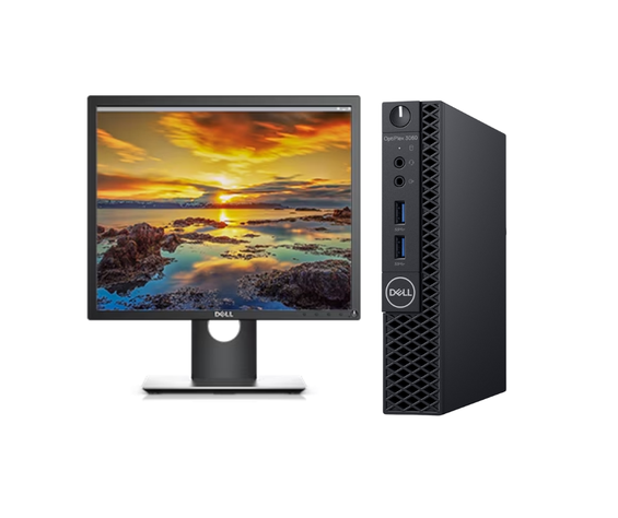 MicroPC 3060M I5-8400T 1,70 GHz /8GB / 256 SSD / WIFI /Monitor DELL 1917S-2
